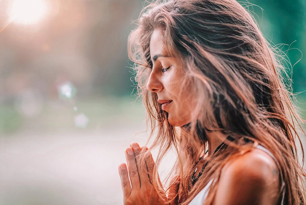 woman - meditating