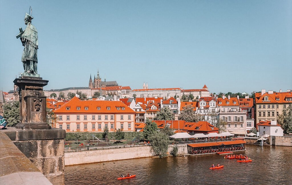 Prague view from the Charle's Bridge