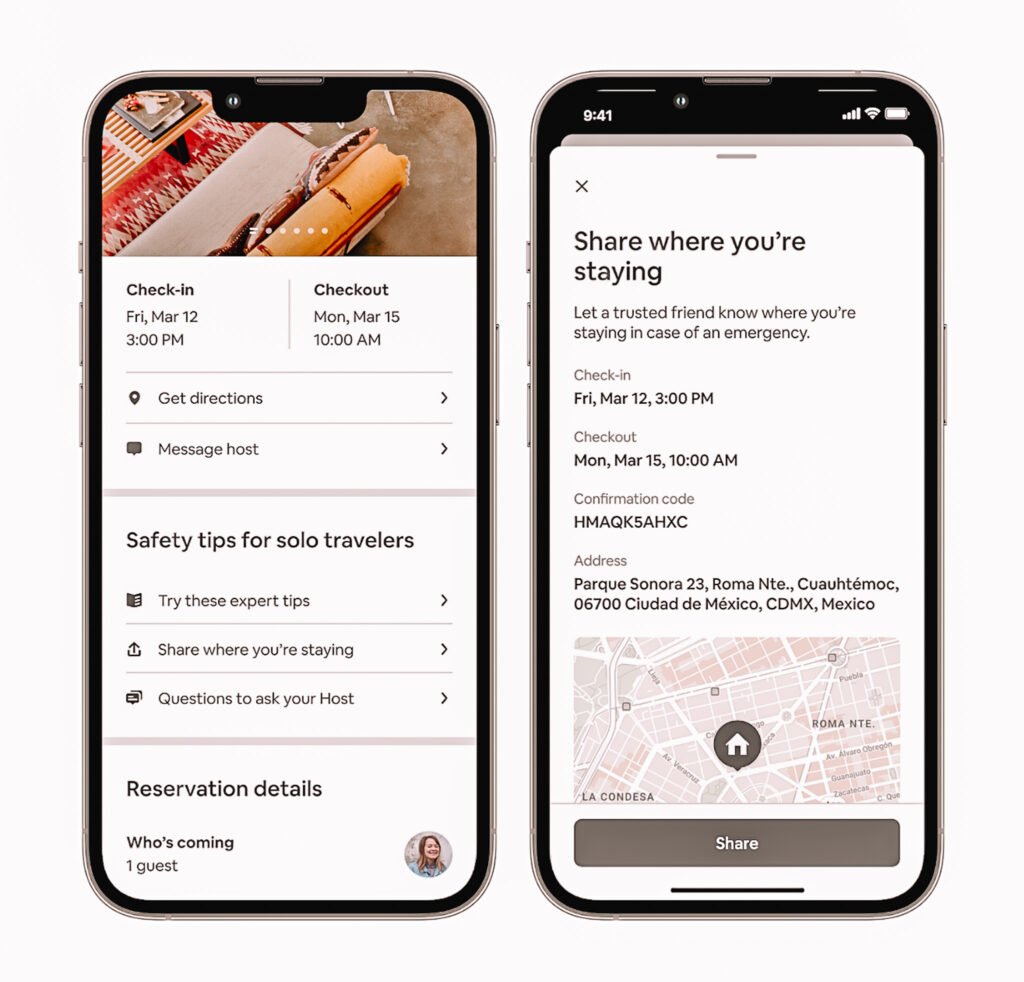 Airbnb’s "Solo Traveler" feature